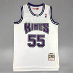 Jason Williams #55 Sacramento Kings Jersey White Purple - Throwback Classics
