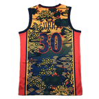 Golden State #30 Steph Curry Japanese Themed Classics Jersey