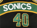 Seattle Sonics #40 Kemp (1994-95) Throwback Classics Jersey