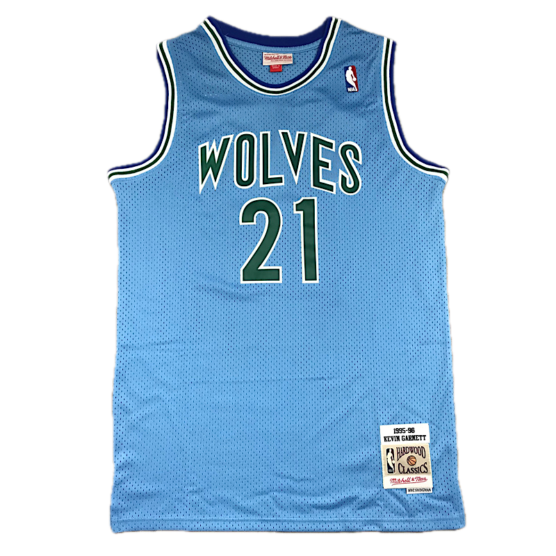Wolves #21 Garnett (Powder Blue) Throwback Classics Jersey