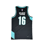 Black basketball jersey with 'Yang' and number '16' on a white background