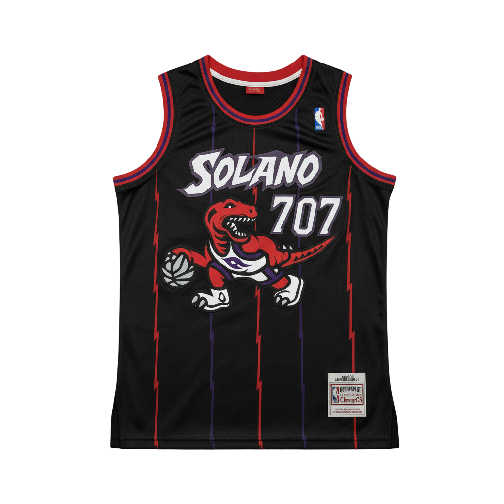 SOLANO 707 Raptors Theme Custom Classics Jersey