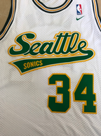 Seattle Sonics #34 Ray Allen Throwback Swing Jersey