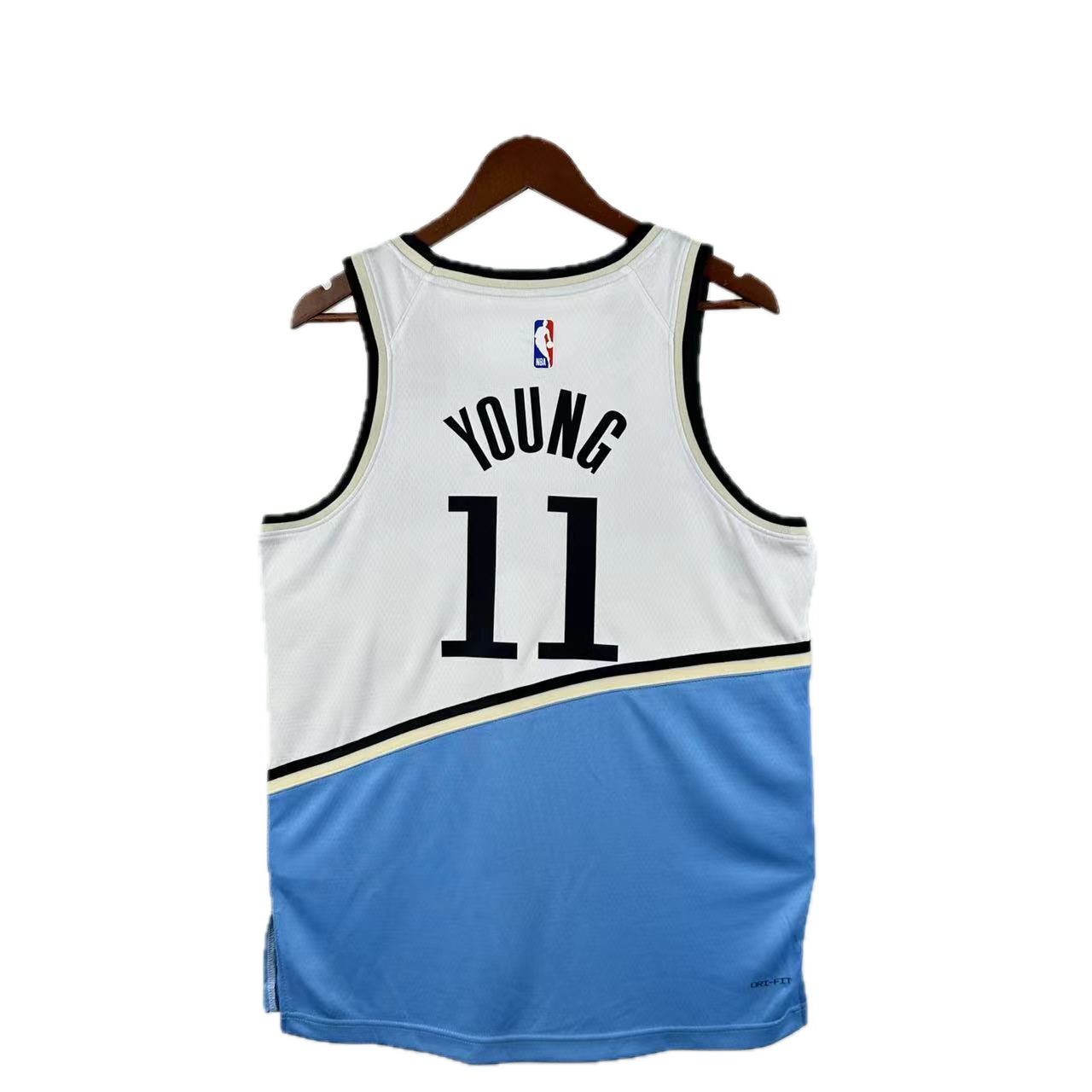 Atlanta Hawks #11 Young (Baby Blue/White) Swing Jersey