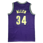 Milwaukee Bucks #34 Ray Allen (Purp) Throwback Classics Jersey
