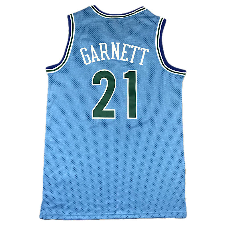 Wolves #21 Garnett (Powder Blue) Throwback Classics Jersey