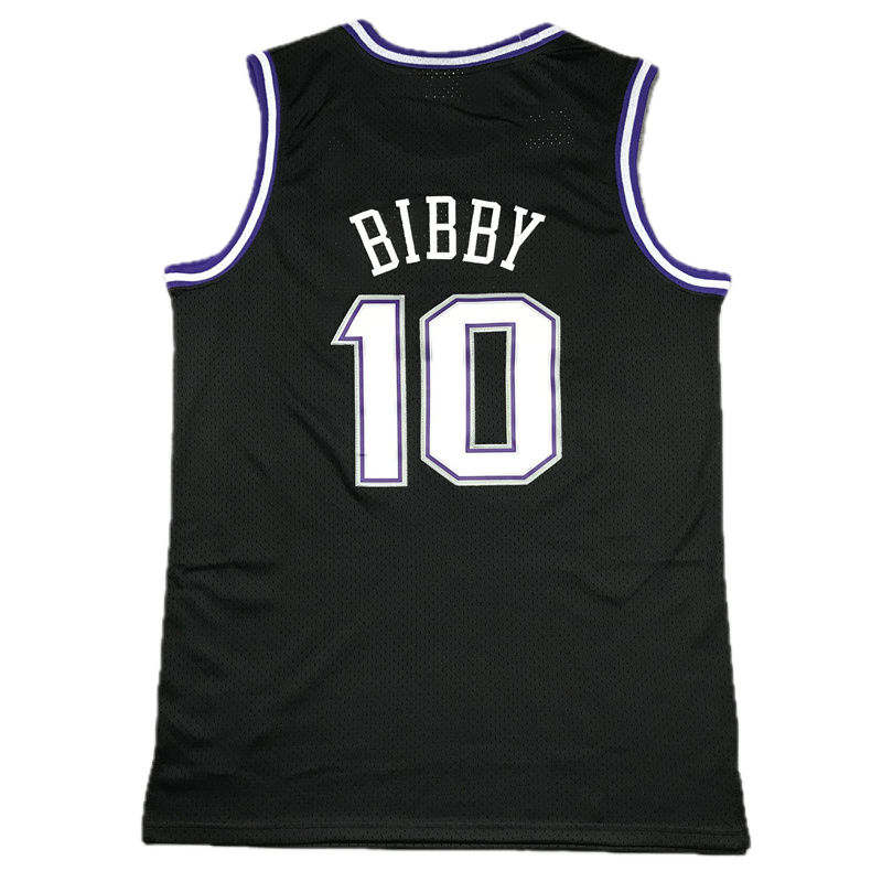 Sacramento #10 Bibby (Black/Purp) Classics Jersey