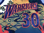 Golden State #30 Steph Curry Japanese Themed Classics Jersey